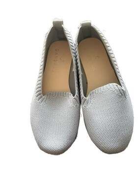 Danskin Dream-G Grey Knit Vegan Slip-On Flats Size 1